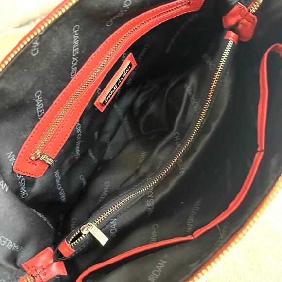 Charles Jourdan Canvas and Leather Satchel - Excellent Preowned Condition - Picture 7 of 12